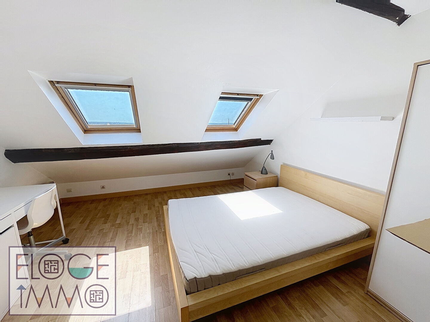 Appartement 2 pièces meublé de 48m² au sol (26m² en Carrez) - Rouen droite - Secteur rue du Renard / Cauchoise