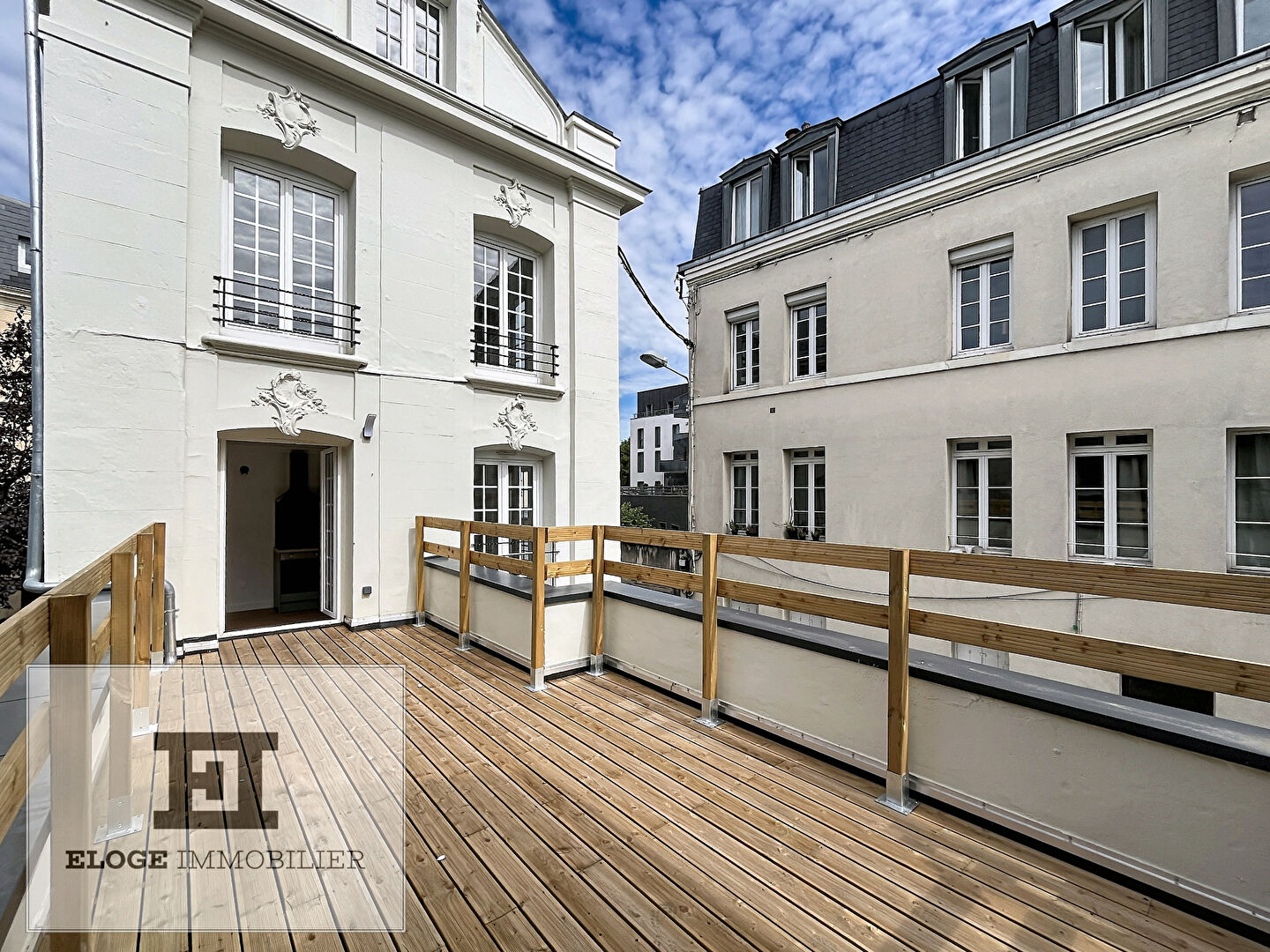 Appartement F1bis de 27m² entièrement rénové avec terrasse - Rouen droite - Secteur Place Beauvoisine