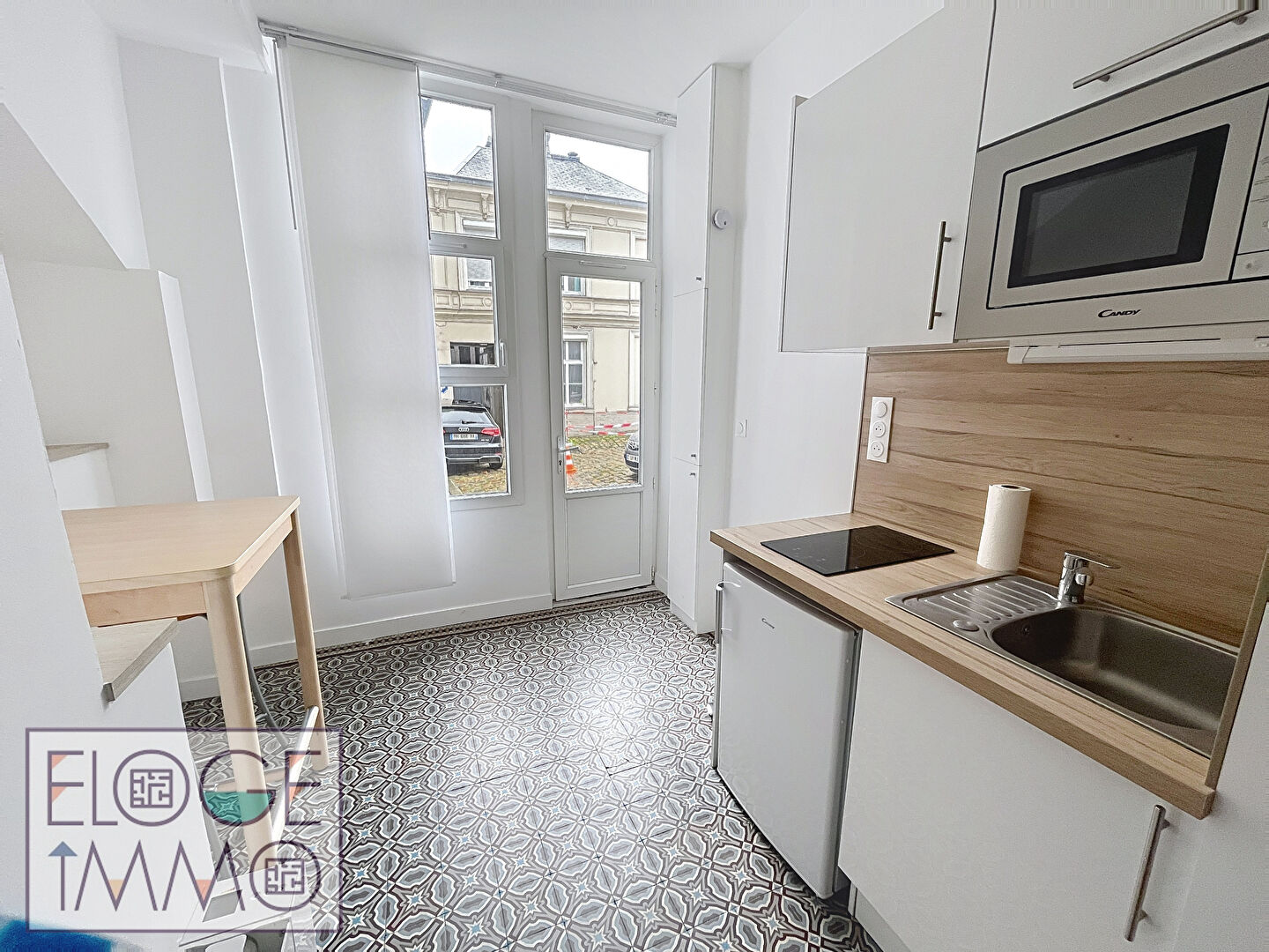 Appartement F1bis meublé refait à neuf de 21m² en duplex - Rouen droite - Secteur Place cauchoise / Vieux Marché
