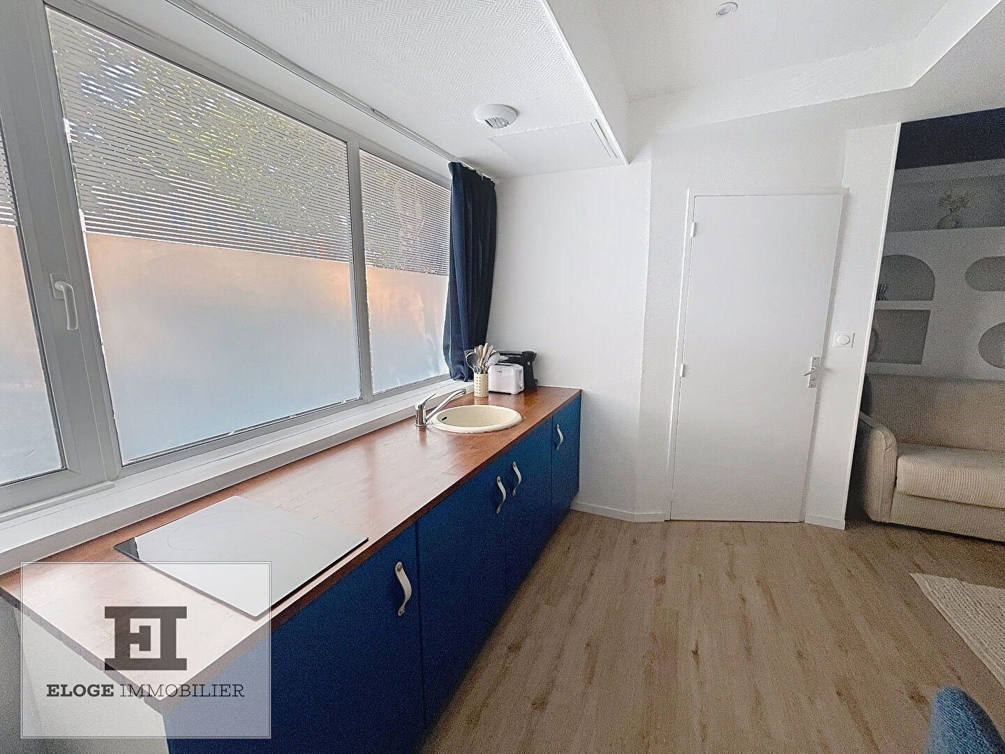 Appartement 1 pièce meublé de 18m² entièrement refait à neuf - Rouen droite - Secteur Beauvoisine / Gare