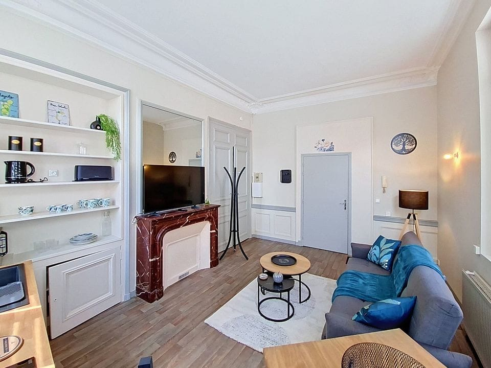 Appartement 2 pièces meublé de 35m² - Rouen droite - Secteur Préfecture / Boulevard des Belges