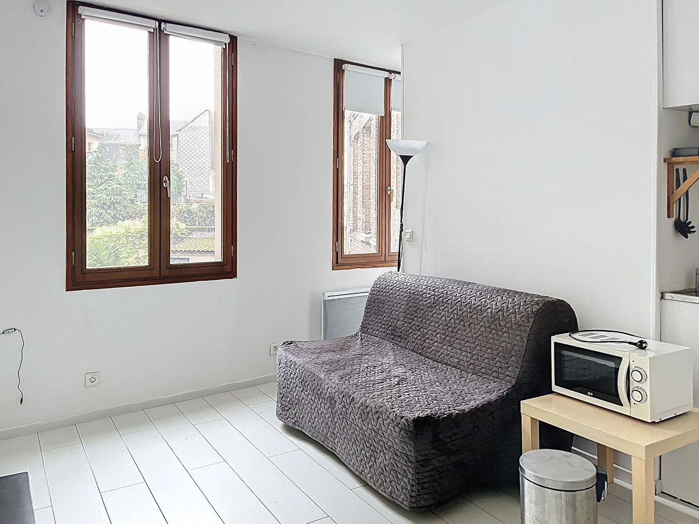 Appartement 1 pièce meublé de 17m² - Rouen droite - Secteur St Gervais/ Cauchoise