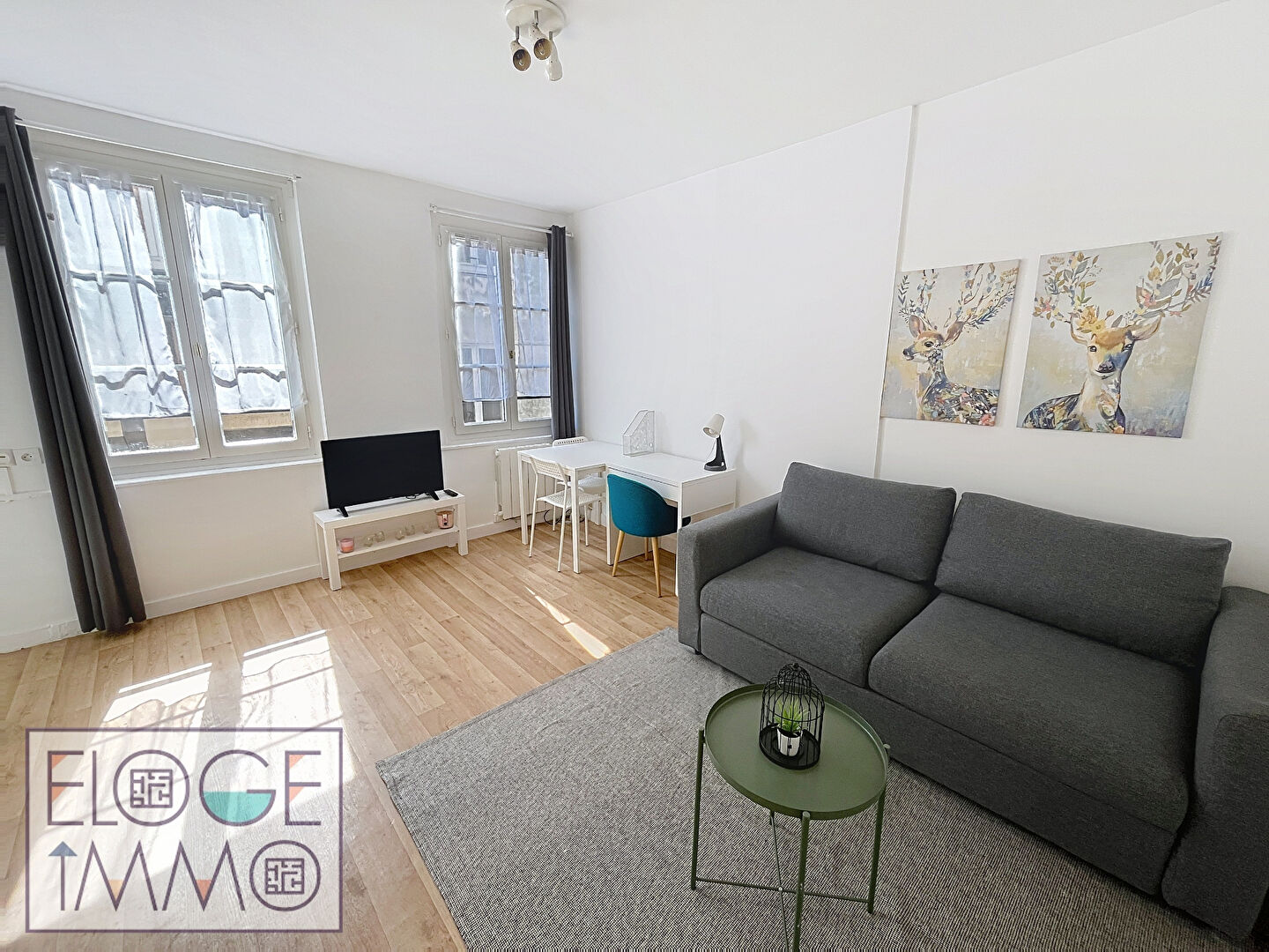 Appartement 1 pièce meublé de 19m² - Rouen droite - Hypercentre