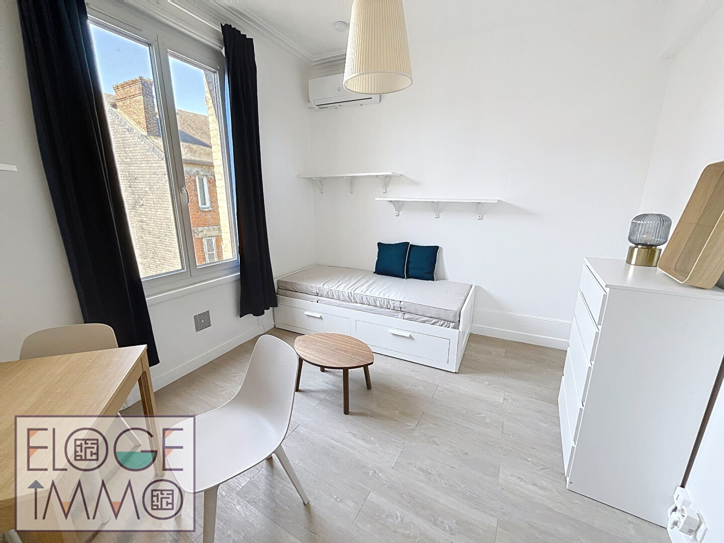 Appartement 1 pièce meublé de 21m² - Rouen droite - Secteur Préfecture / Boulevard des Belges