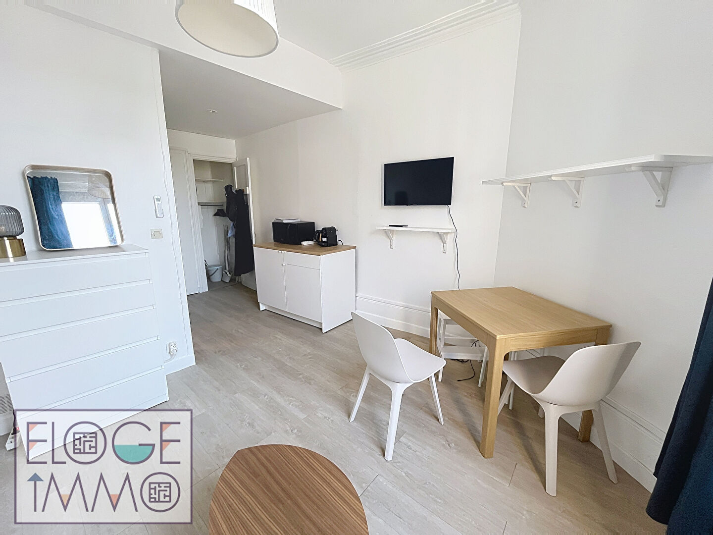 Appartement 1 pièce meublé de 21m² - Rouen droite - Secteur Préfecture / Boulevard des Belges