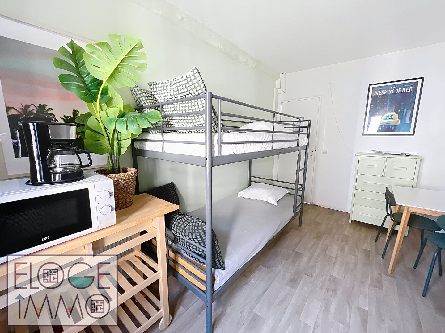 Appartement 1 pièce meublé - Rouen gauche - Secteur Jardin des Plantes / Méridienne
