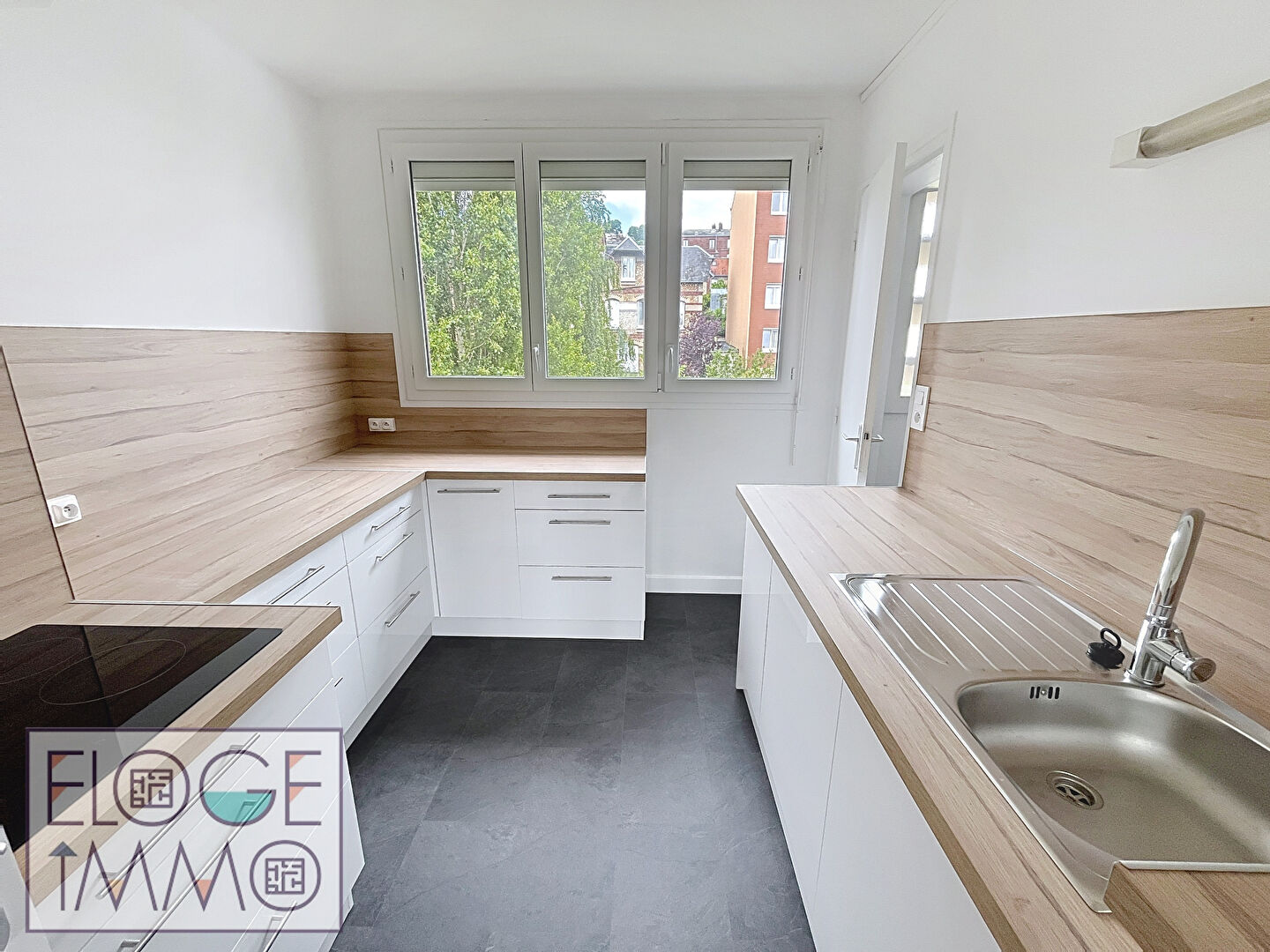 Appartement 3 pièces de 80m²  entièrement rénové - Rouen droite - Secteur Nouvelle Préfecture