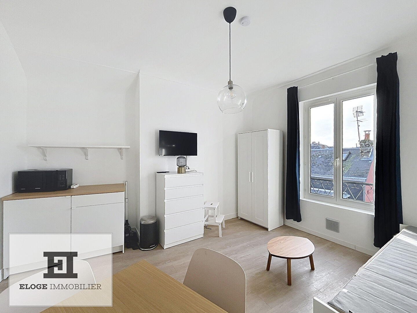 Appartement 1 pièce meublé de 20m² - Rouen droite - Secteur Préfecture / Boulevard des Belges