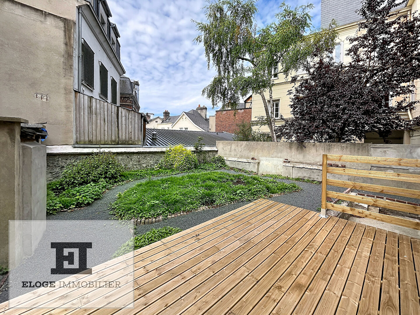 Appartement 2 pièces de 38m² entièrement rénové avec jardin et parking - Rouen droite - Secteur Place Beauvoisine