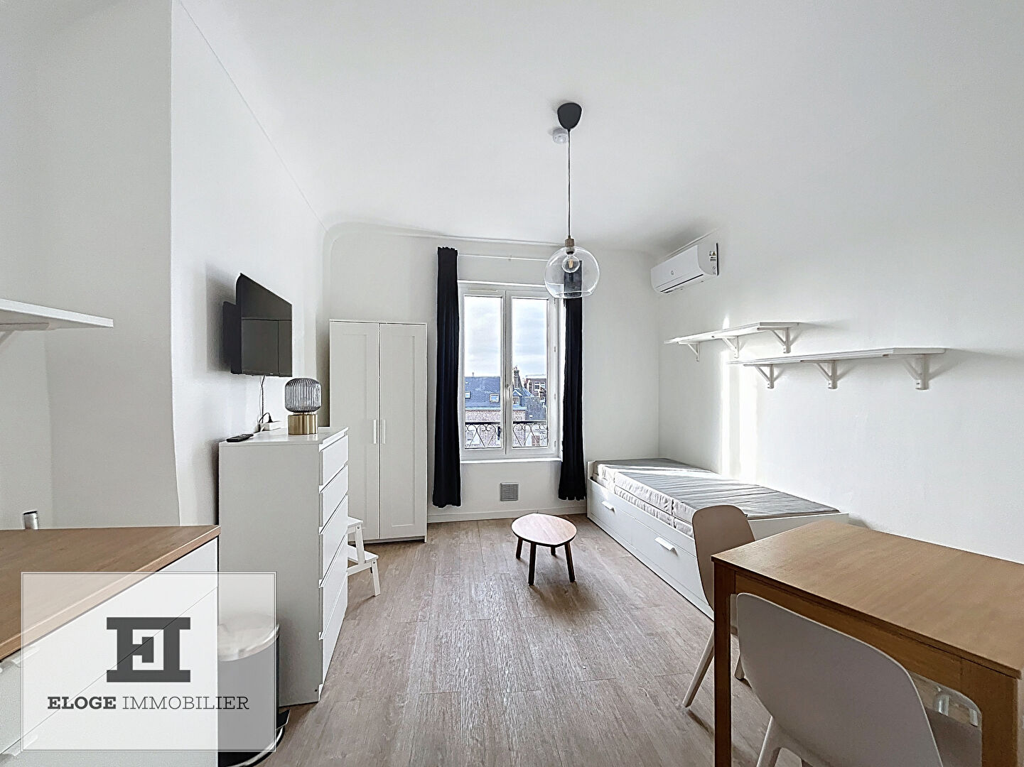 Appartement 1 pièce meublé de 20m² - Rouen droite - Secteur Préfecture / Boulevard des Belges