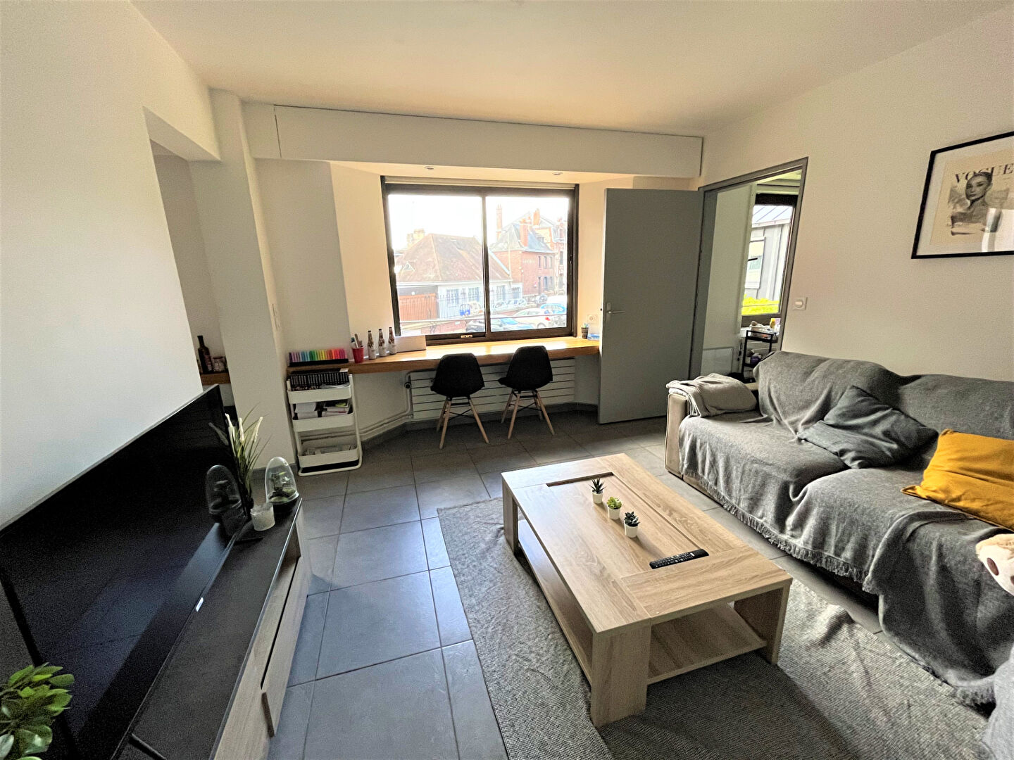 Appartement 3 pièces de 53 m2 - Rouen droite - Secteur Gare