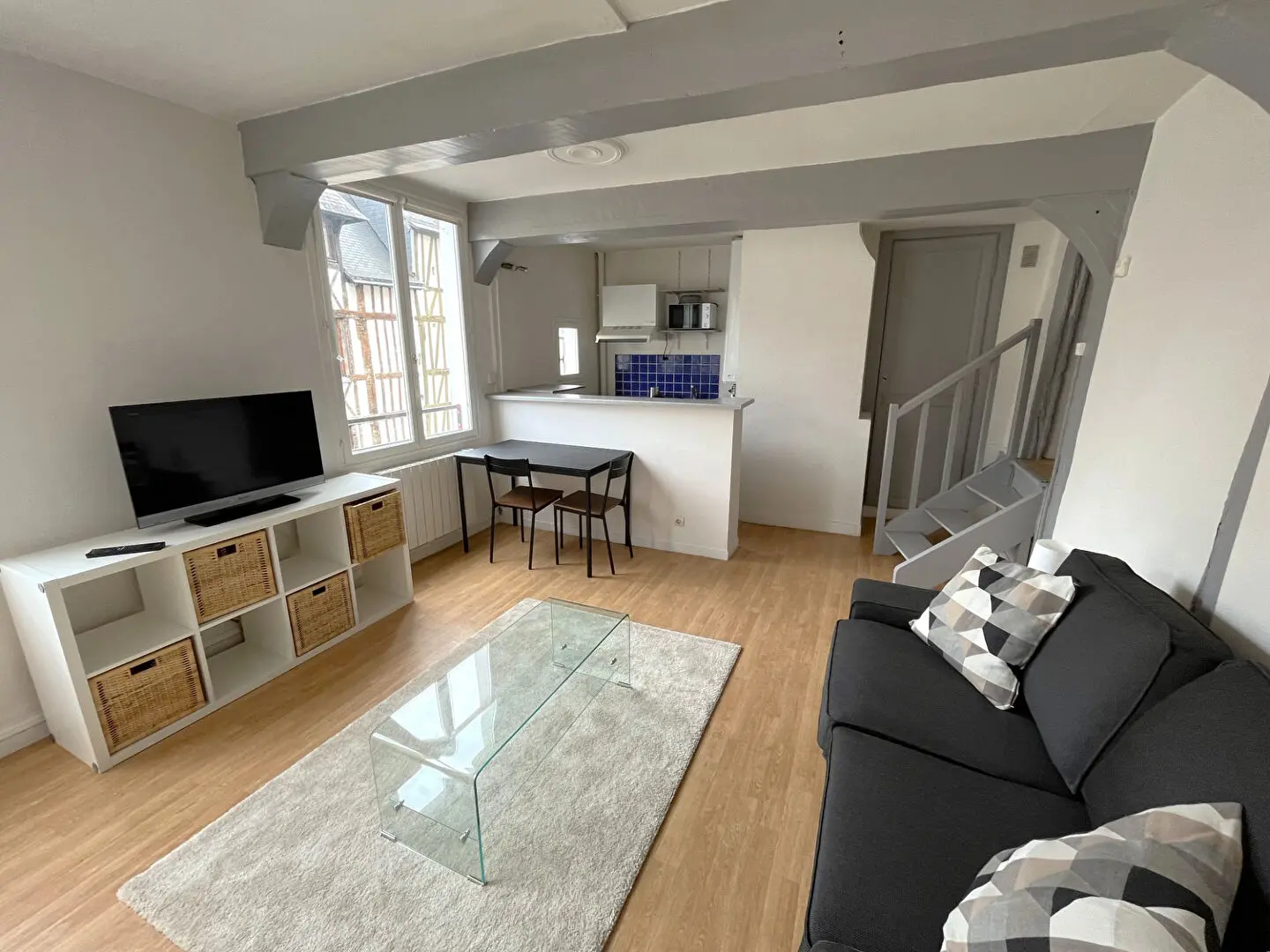 Appartement 2 pièces meublé de 37m² - Rouen droite - Secteur Hôtel de Ville