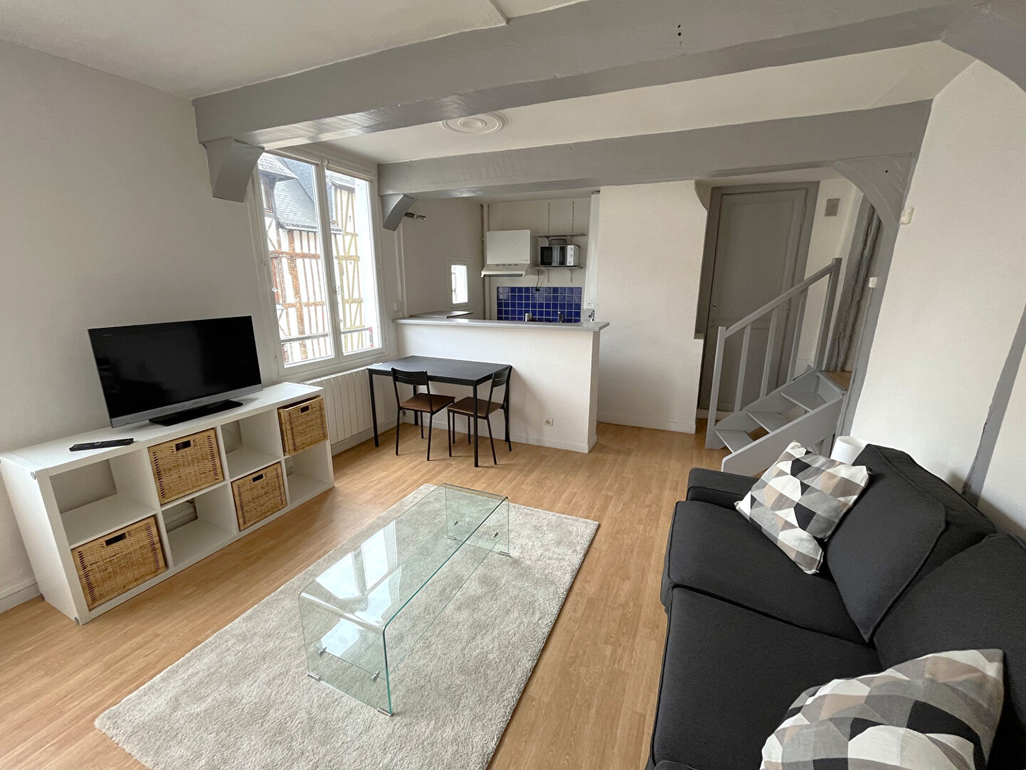 Appartement 2 pièces meublé de 37m² - Rouen droite - Secteur Hôtel de Ville