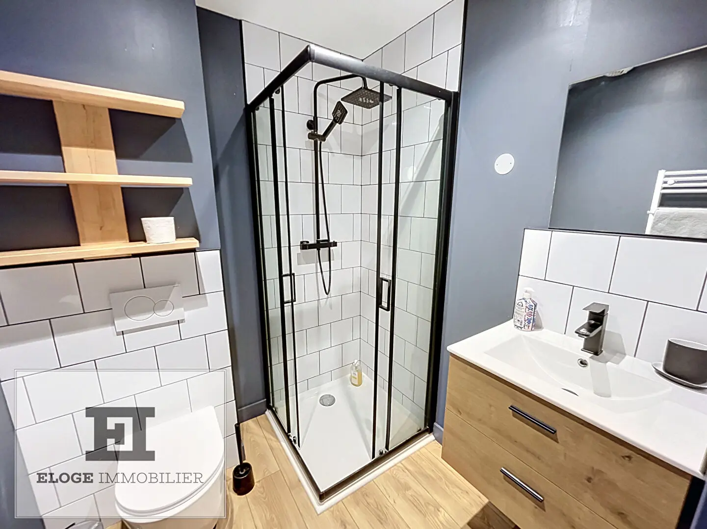Appartement 2 pièces meublé de 38m² - Rouen droite - Secteur rue Eau de Robec / Hôtel de Ville