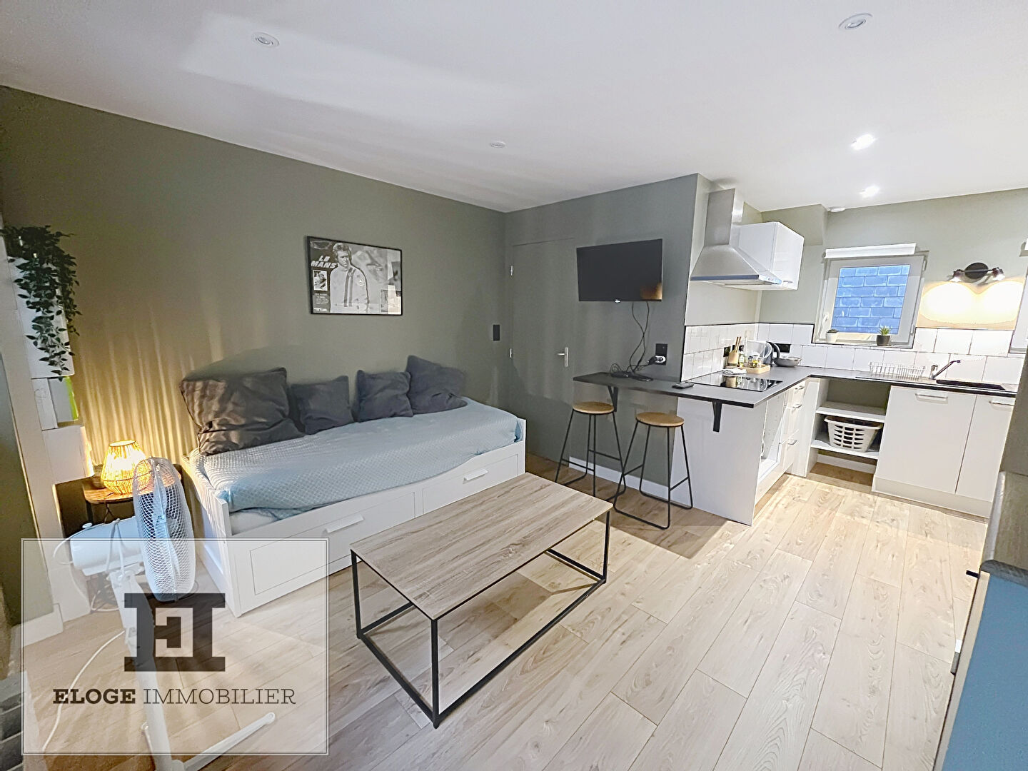 Appartement 2 pièces meublé de 38m² - Rouen droite - Secteur rue Eau de Robec / Hôtel de Ville