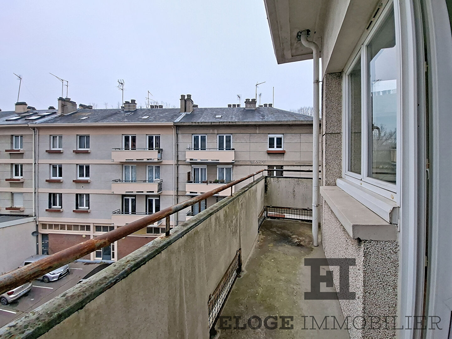 Appartement Rouen projet nouvelle gare studio 37 m2 avec balcon