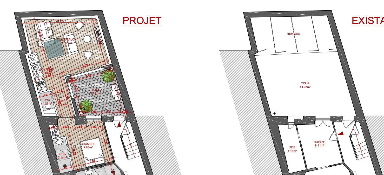 À vendre - Plateau aménageable Rue Saint-André, Rouen (proche Gare)