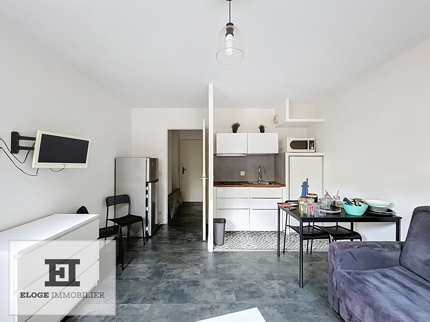 Appartement 1 pièce meublé de 23m² - Rouen droite - Secteur Cauchoise