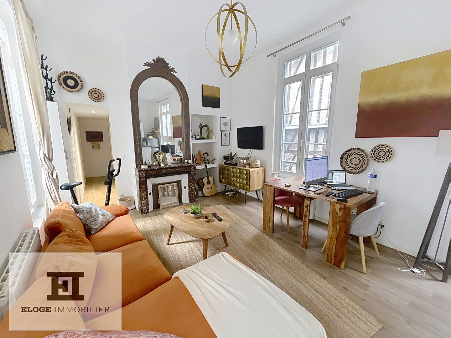 Appartement 3 pièces de 56m² - Rouen droite - Secteur Place du Vieux Marché