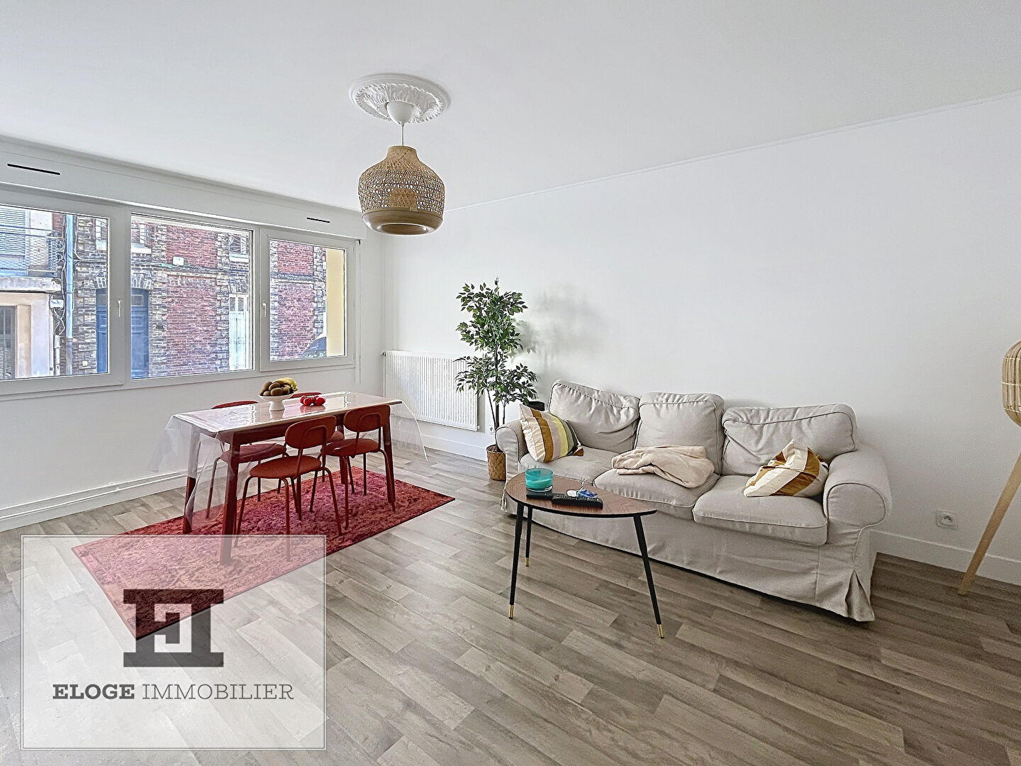 Appartement 3 pièces meublé de 77m² avec parking - Rouen gauche - Secteur Place Carnot