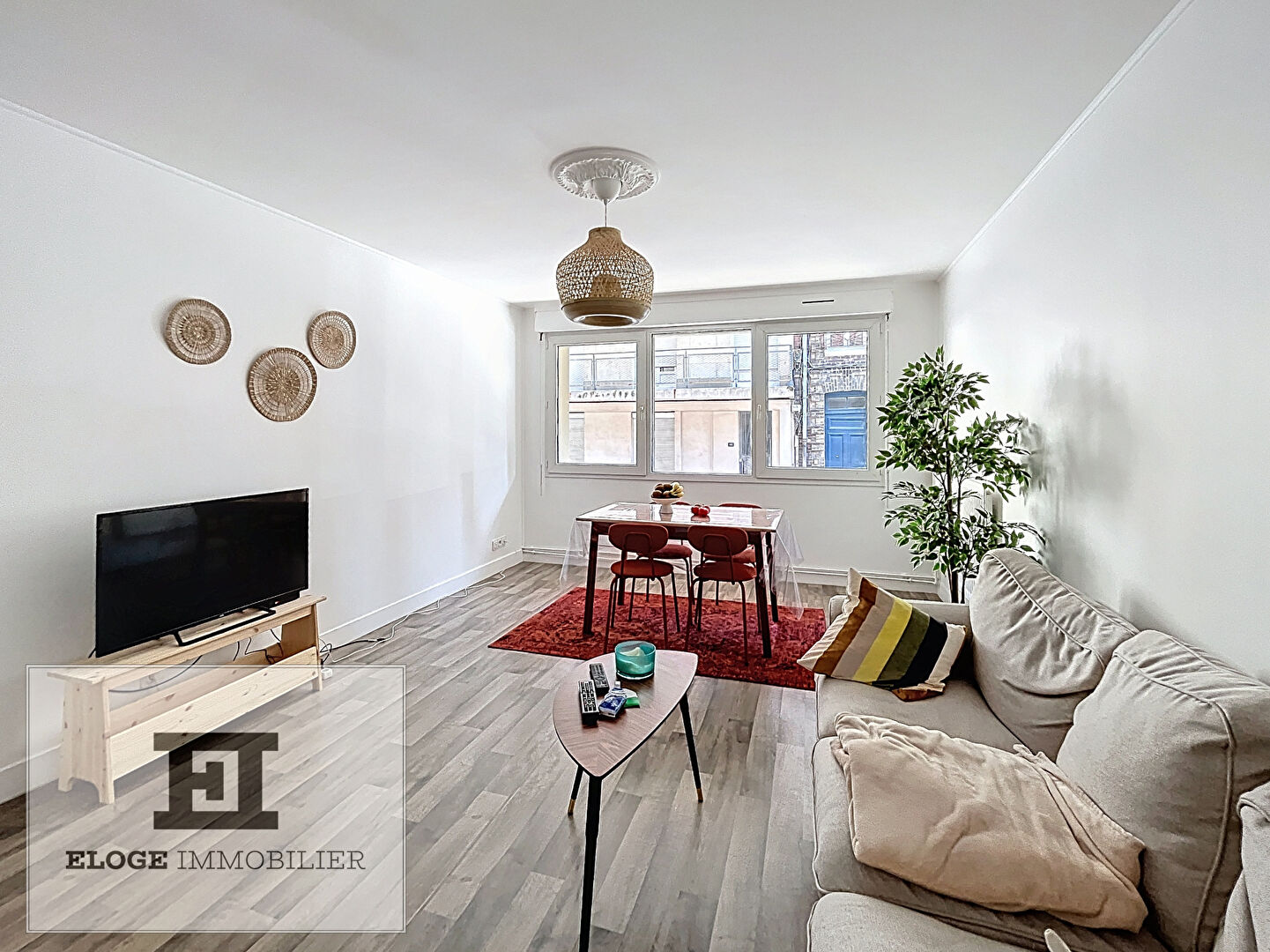 Appartement 3 pièces meublé de 77m² avec parking - Rouen gauche - Secteur Place Carnot